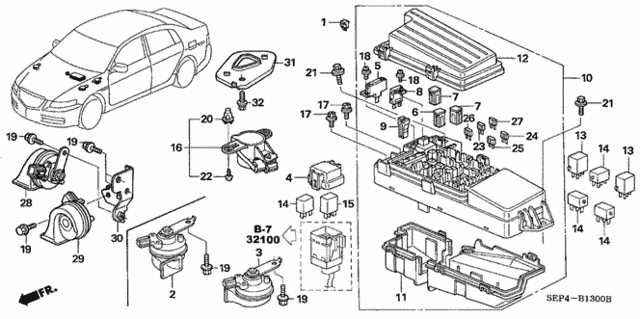 2006 acura tl engine parts diagram