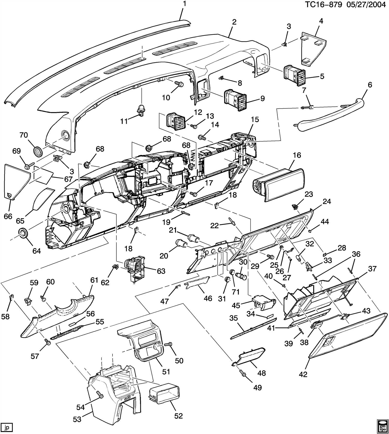 gmc yukon parts diagram