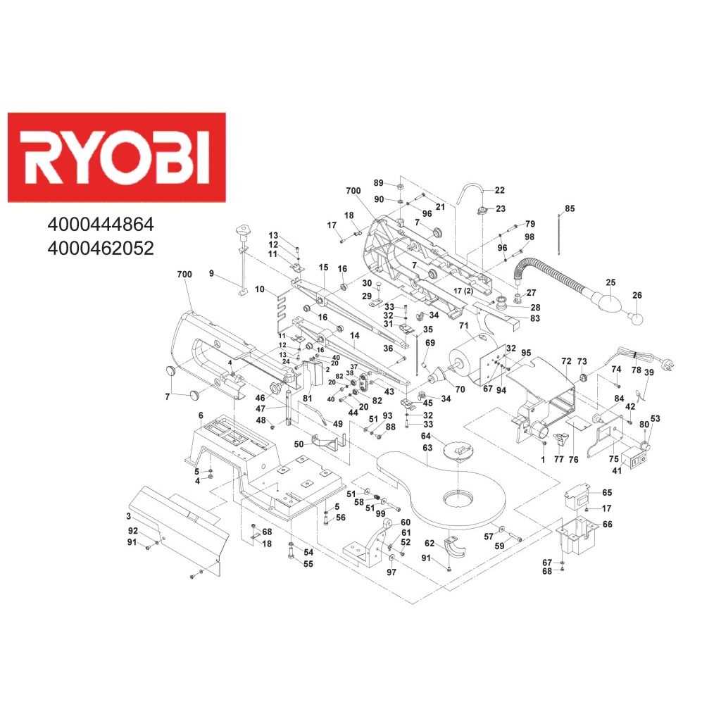 ryobi 10 table saw parts diagram