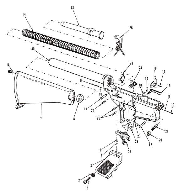 ar 15 lower parts diagram