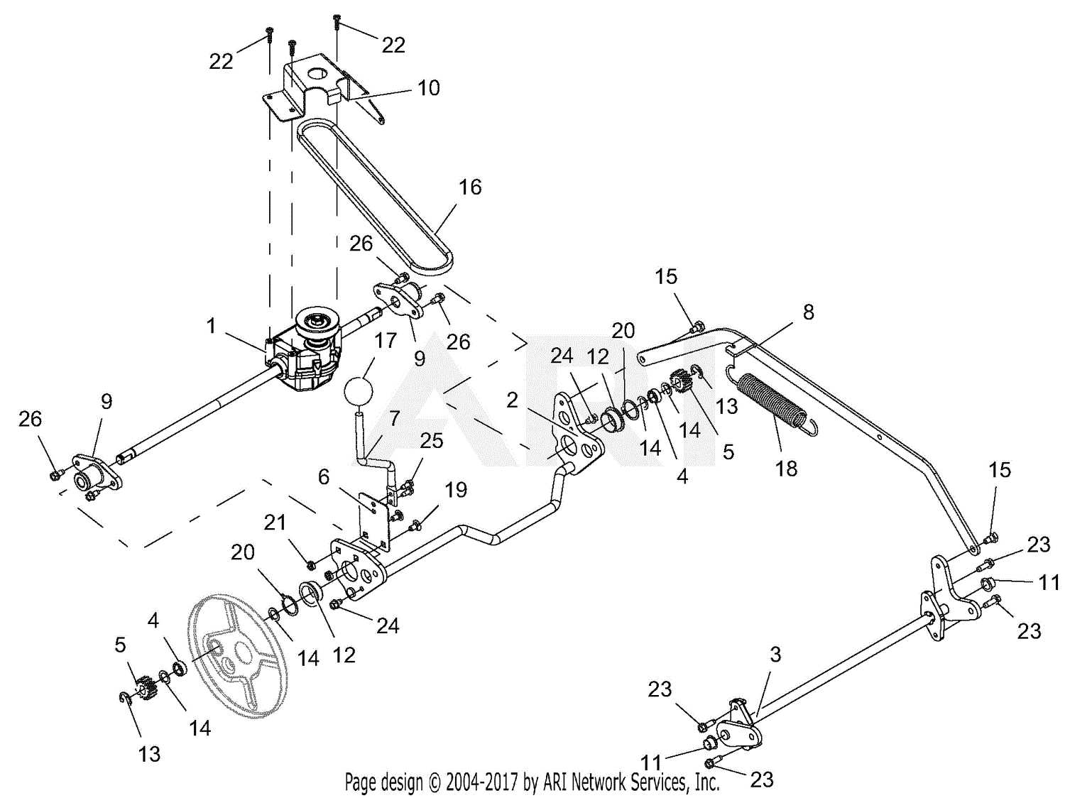 ariens lawn mower parts diagram