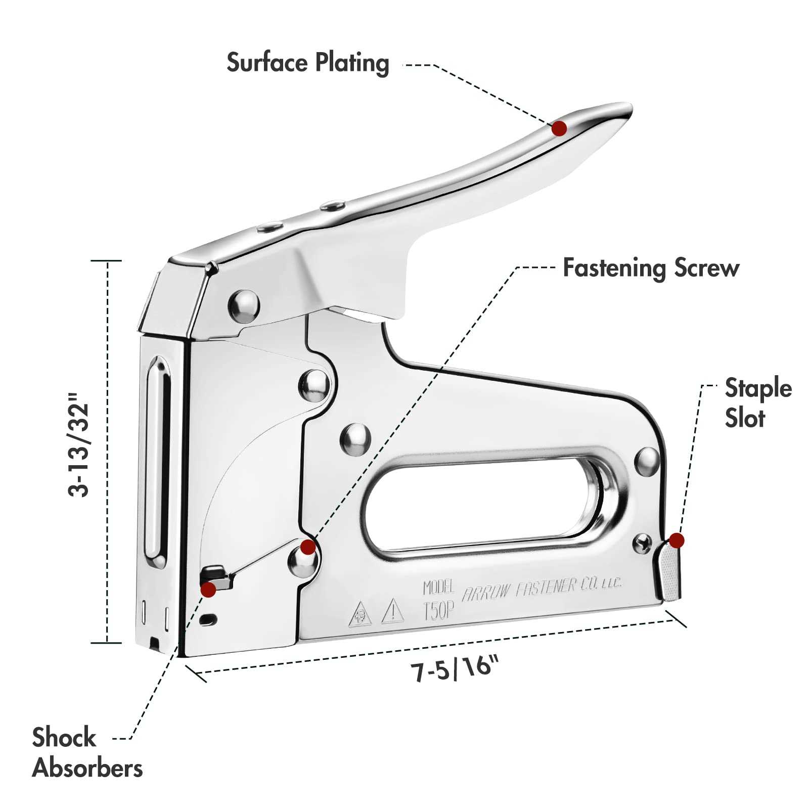 arrow t50 stapler parts diagram