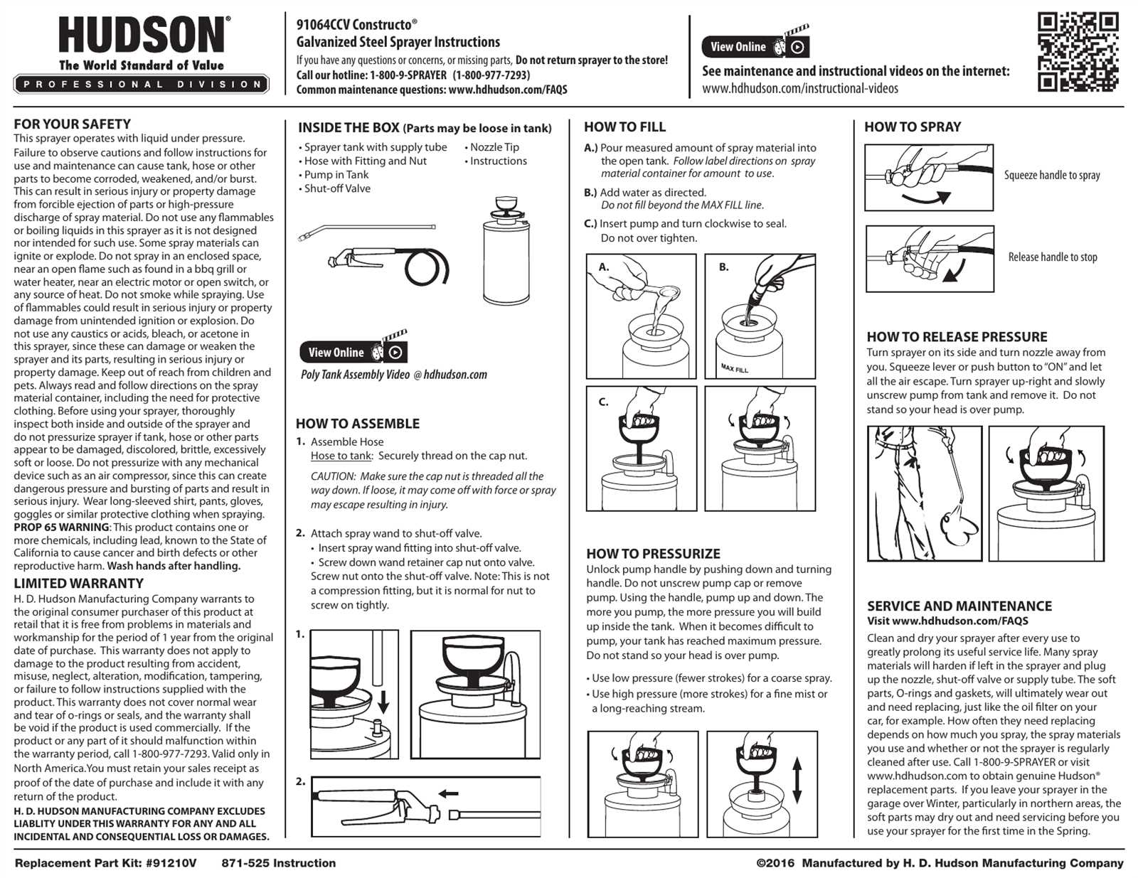 hudson sprayer parts diagram