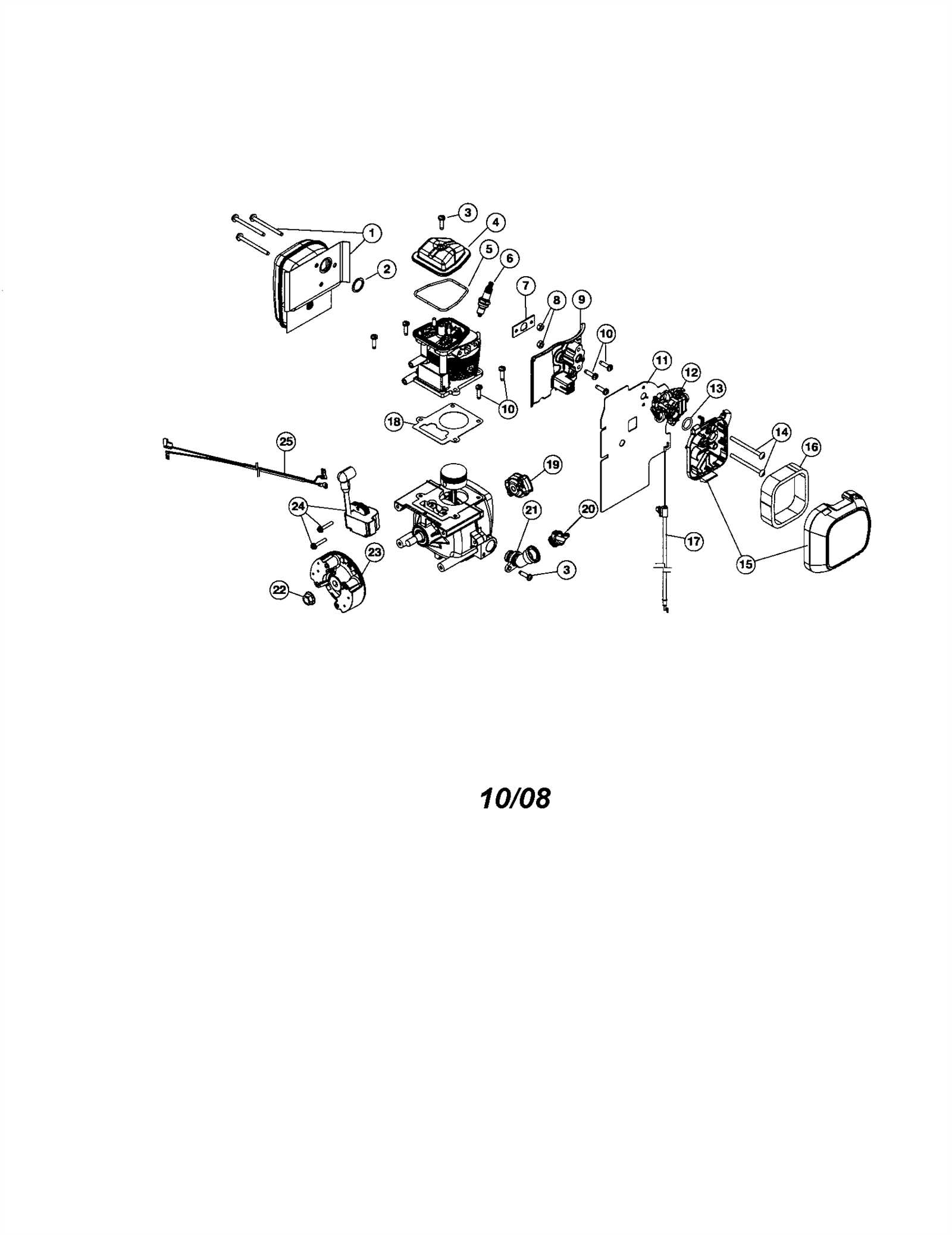 craftsman 46cc backpack blower parts diagram