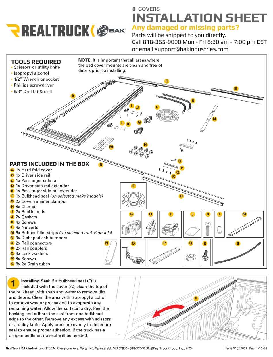 bakflip g2 parts diagram