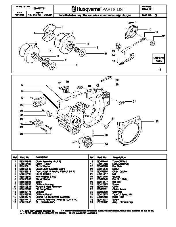 husqvarna 440 chainsaw parts diagram