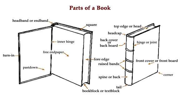 parts of a book diagram