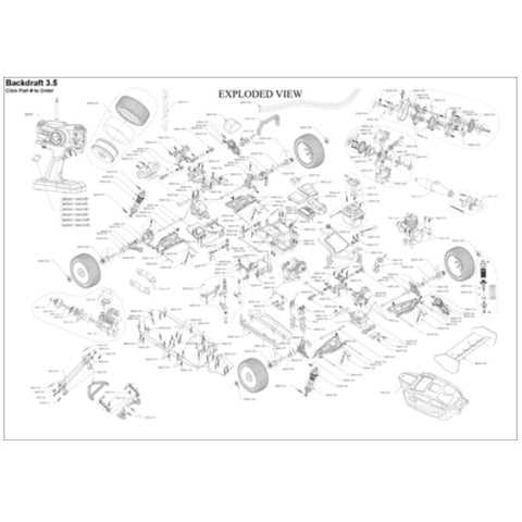 rc car parts diagram