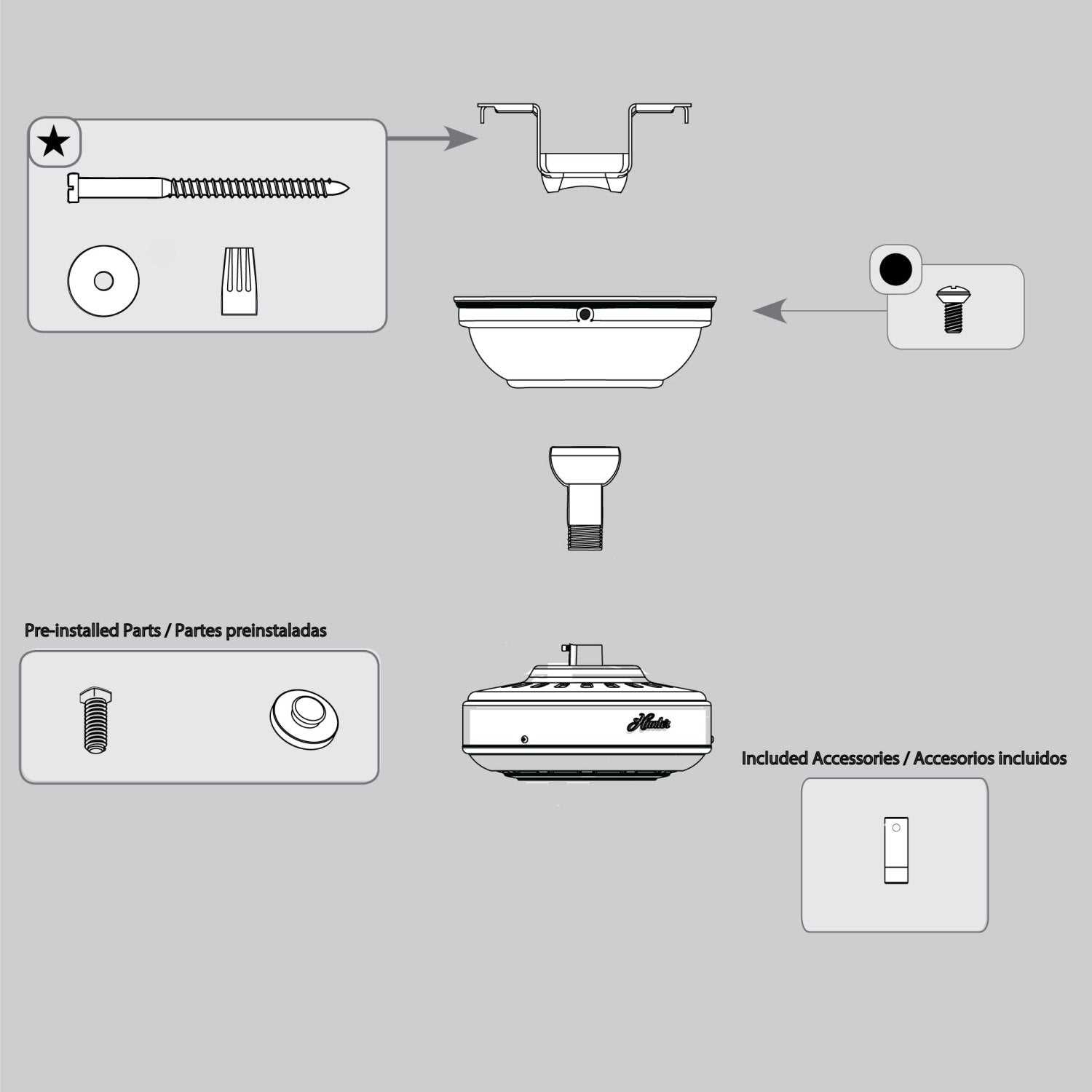 casablanca fan parts diagram