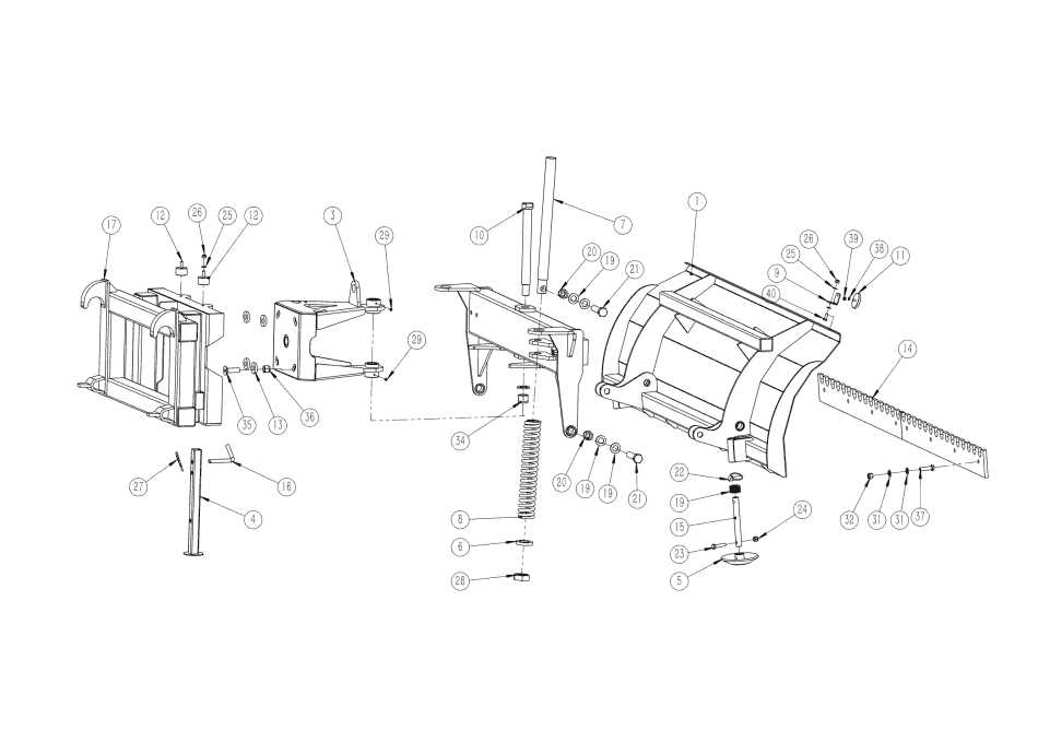 western plow parts diagram