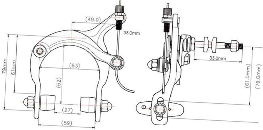 bike brake parts diagram