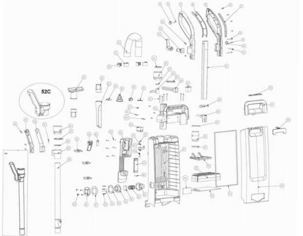 bissell powerforce parts diagram