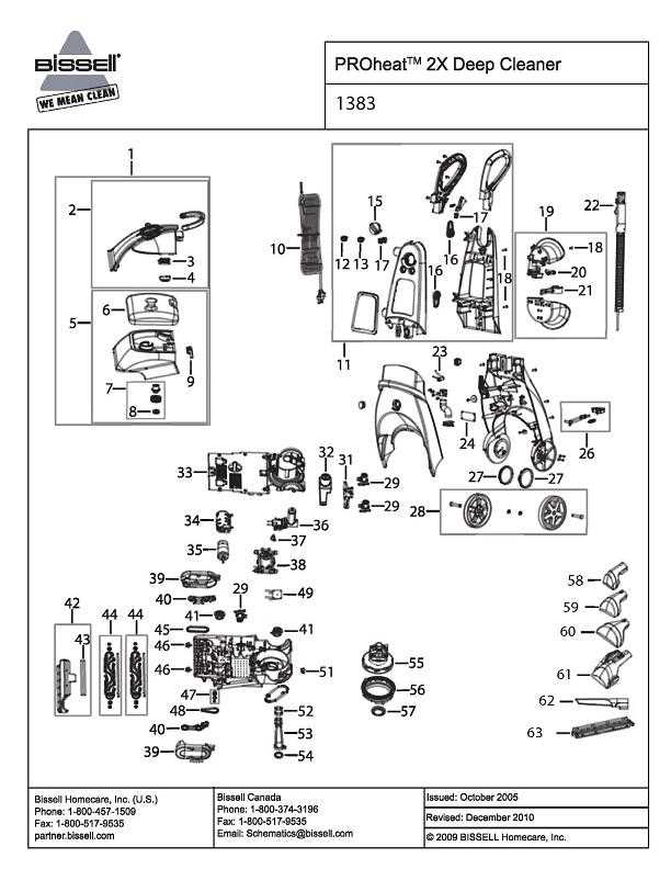 bissell proheat 2x parts diagram