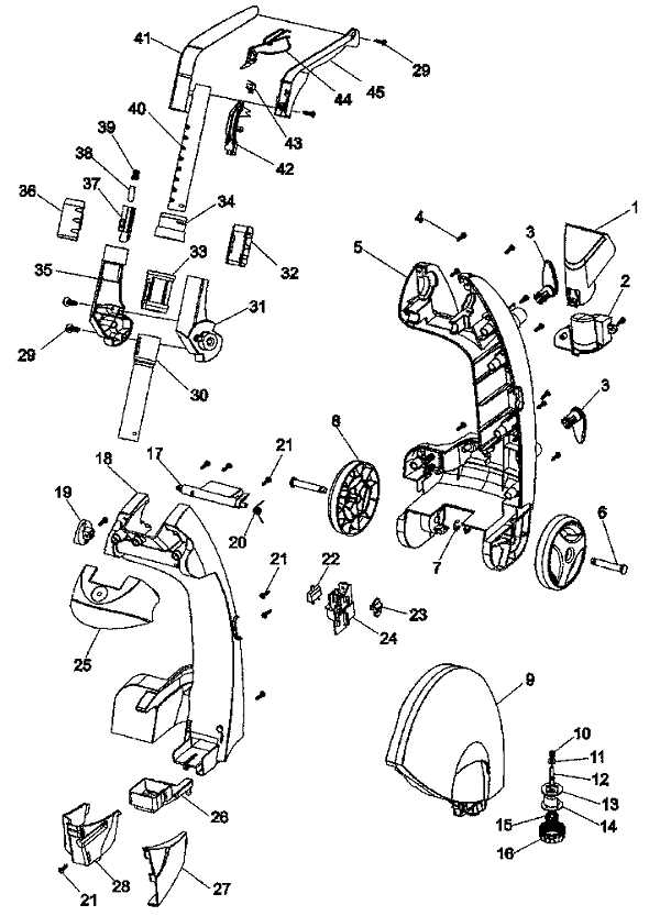 bissell proheat parts diagram