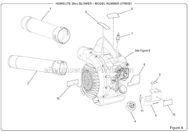 homelite 26b blower parts diagram