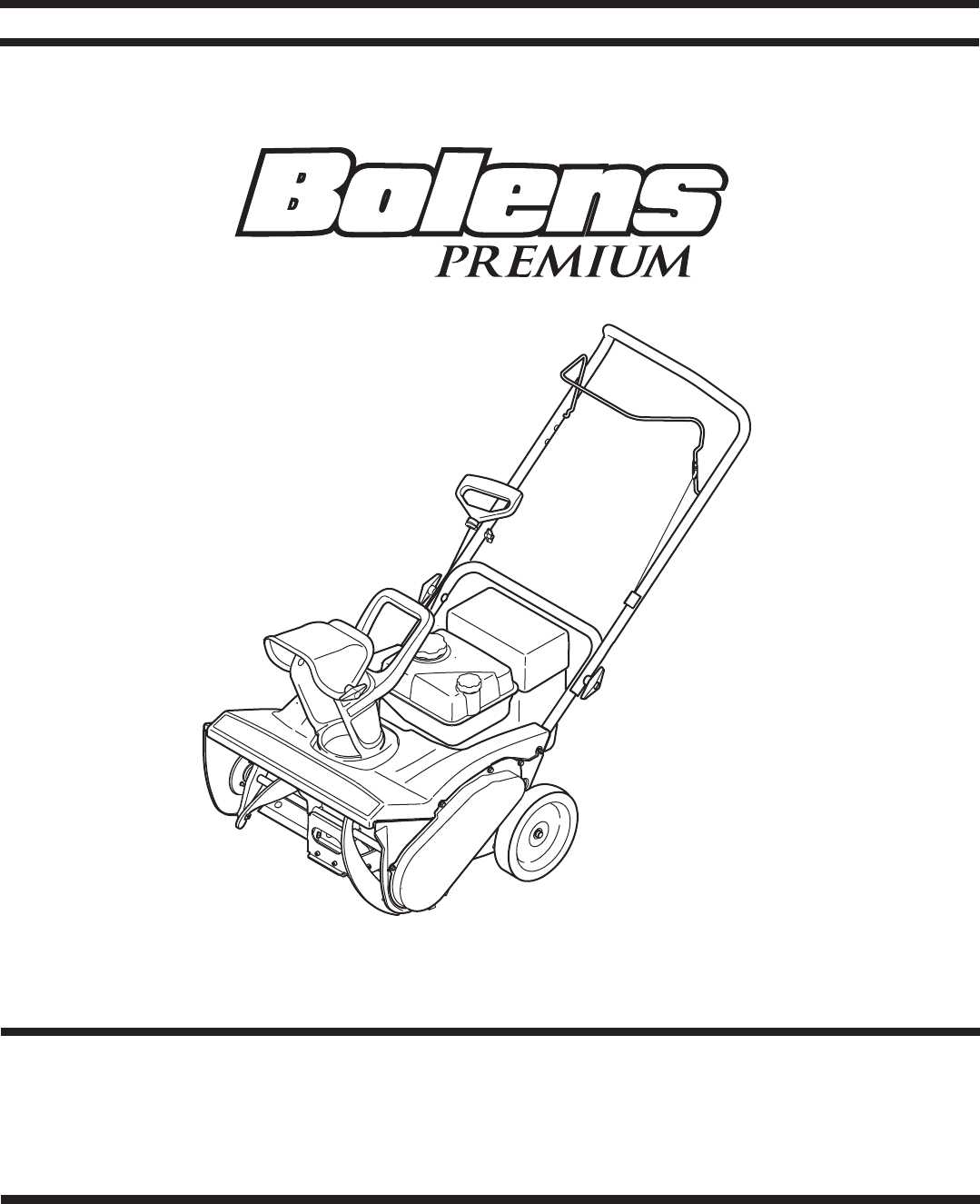 bolens snowblower parts diagram