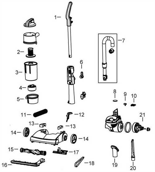 bissell powerforce compact parts diagram