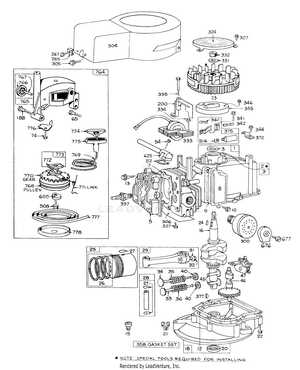 briggs and stratton 500e series parts diagram