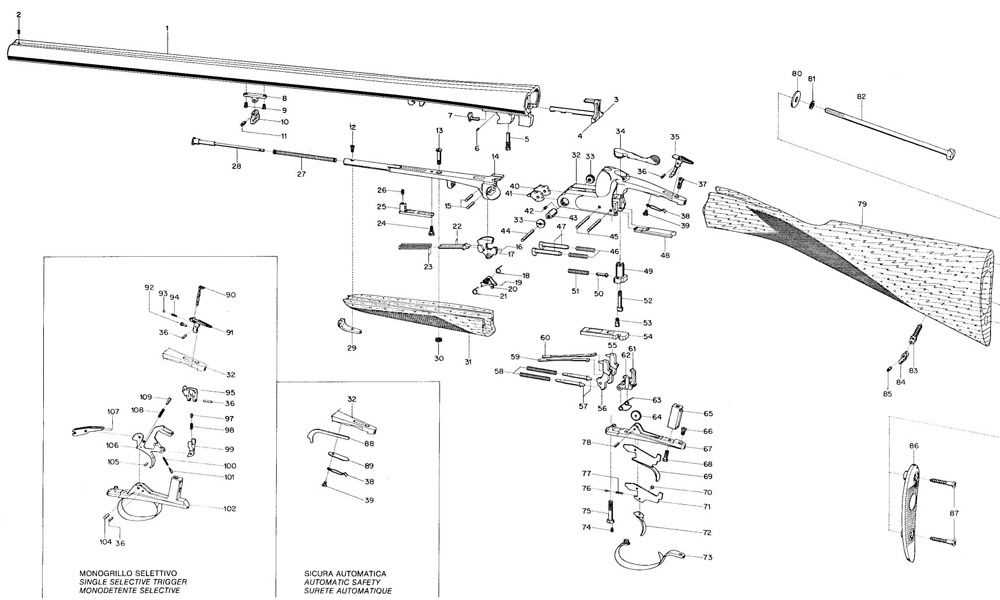 browning bar parts diagram