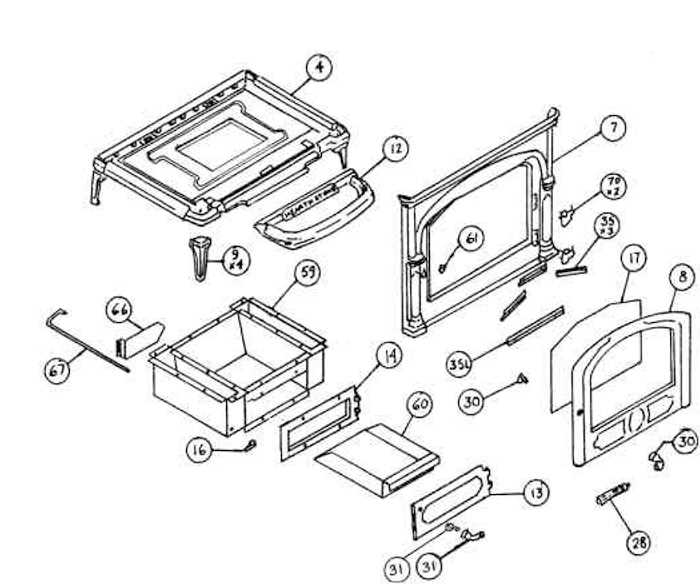 buck stove parts diagram