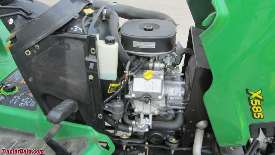 john deere x585 parts diagram