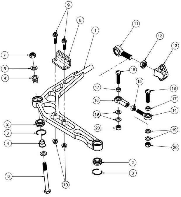 control arm parts diagram