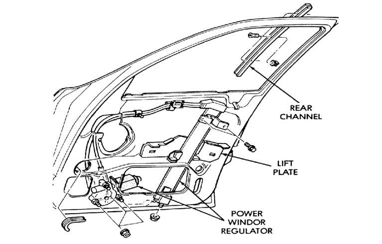 car window parts diagram