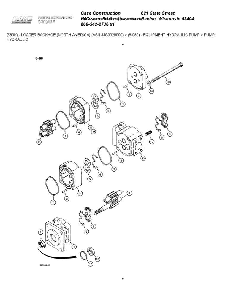 case 580k backhoe parts diagram