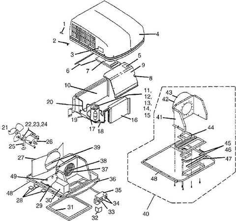 rv air conditioner parts diagram