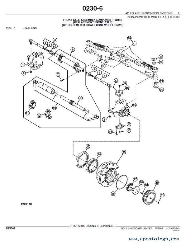 john deere 210 parts diagram