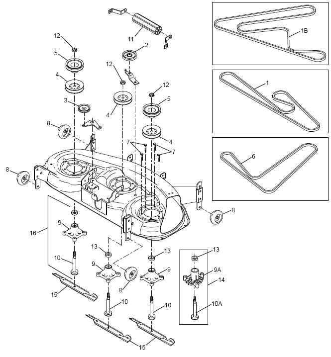 john deere 72 inch mower deck parts diagram