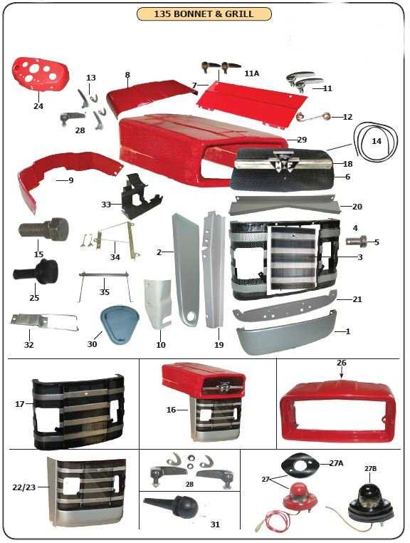 mf 135 parts diagram