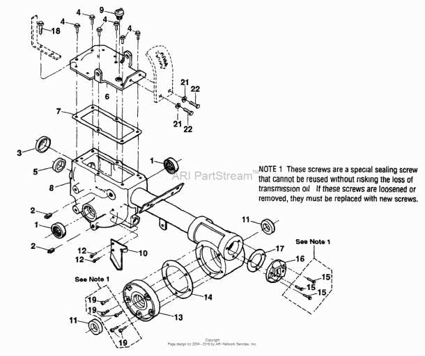 tiller parts diagram