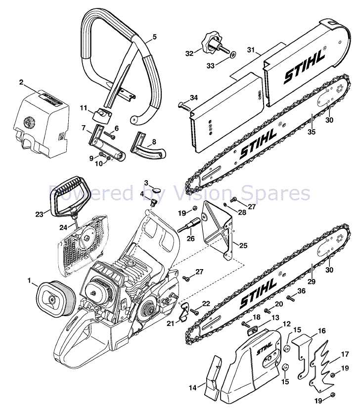 chainsaw chain parts diagram