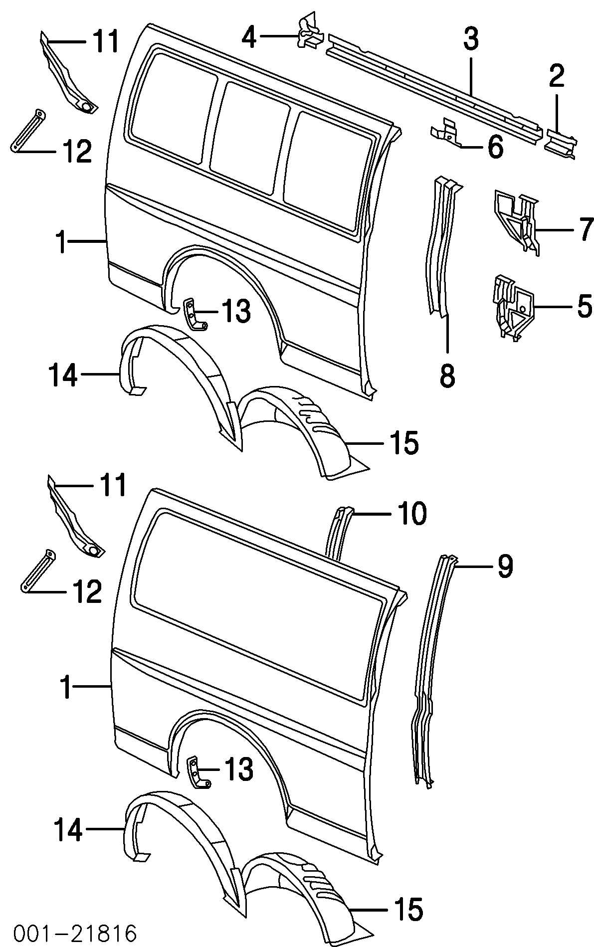 chevy express parts diagram