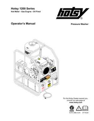 hotsy pressure washer parts diagram