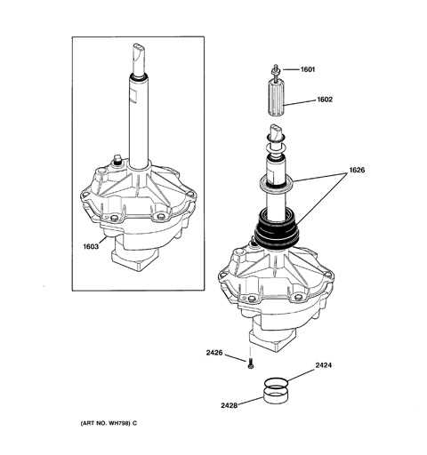 ge stackable washer dryer parts diagram