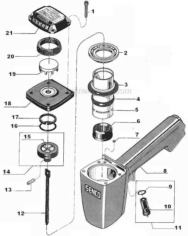 senco nail gun parts diagram