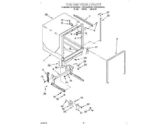 kenmore ultra wash dishwasher model 665 parts diagram