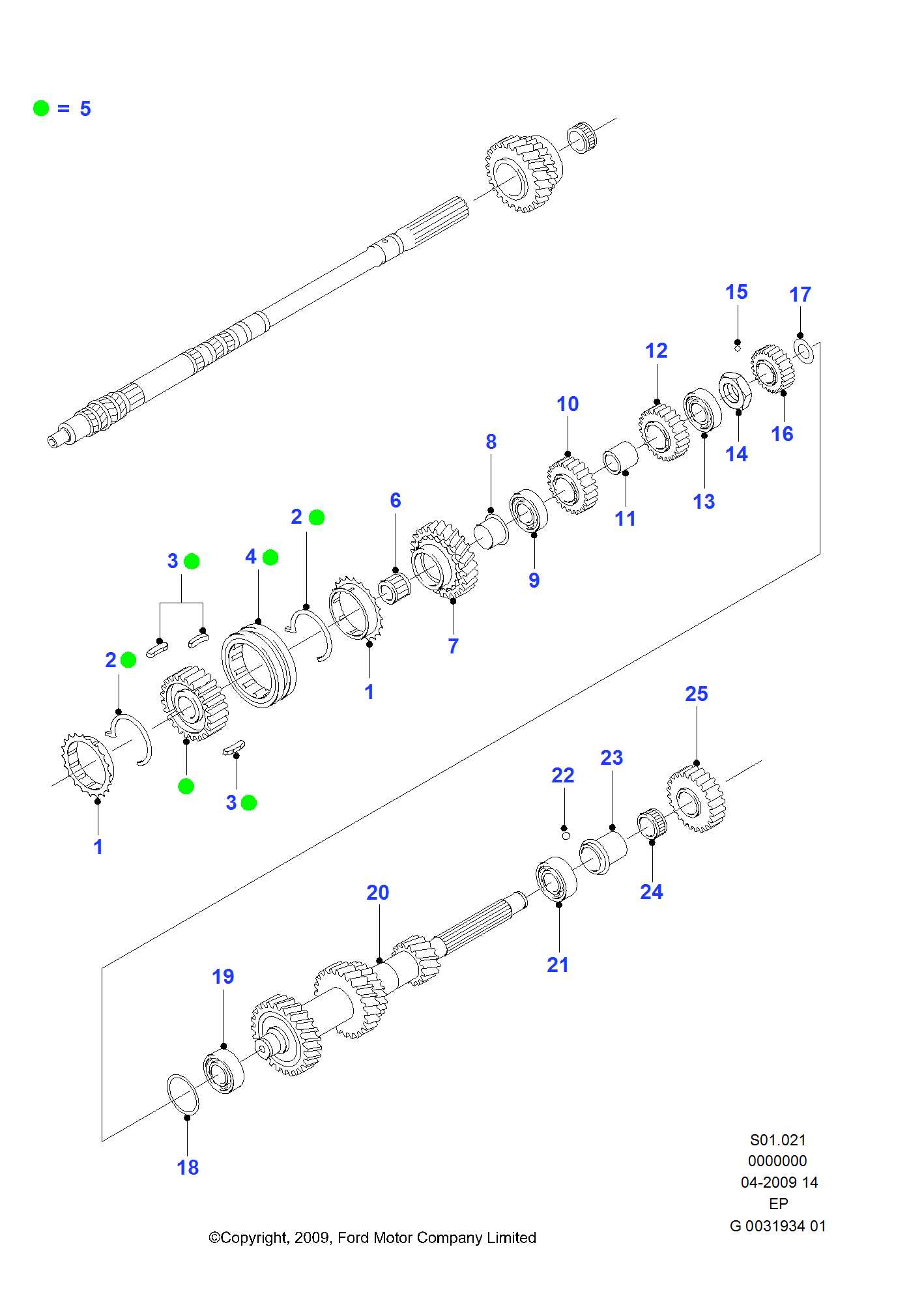 ford transmission parts diagram