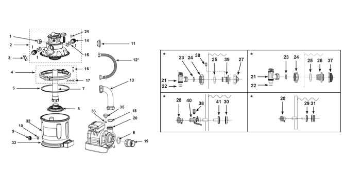 intex sand filter parts diagram