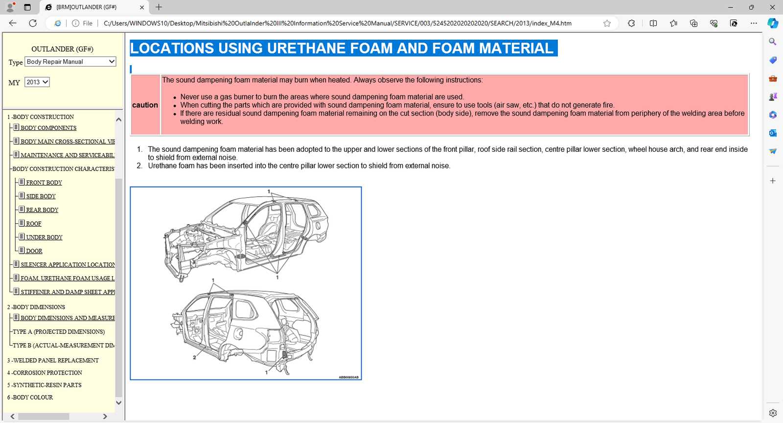 mitsubishi outlander parts diagram