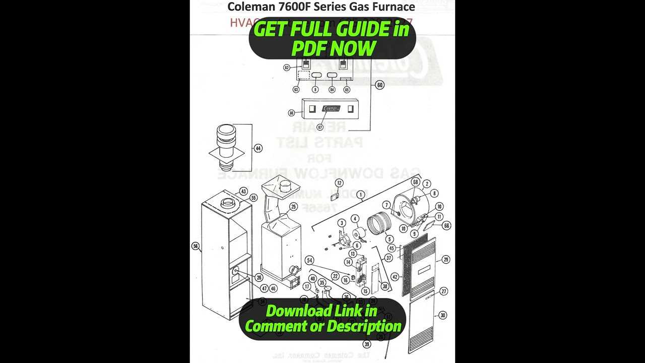 coleman evcon furnace parts diagram