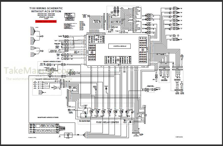 bobcat t190 parts diagram