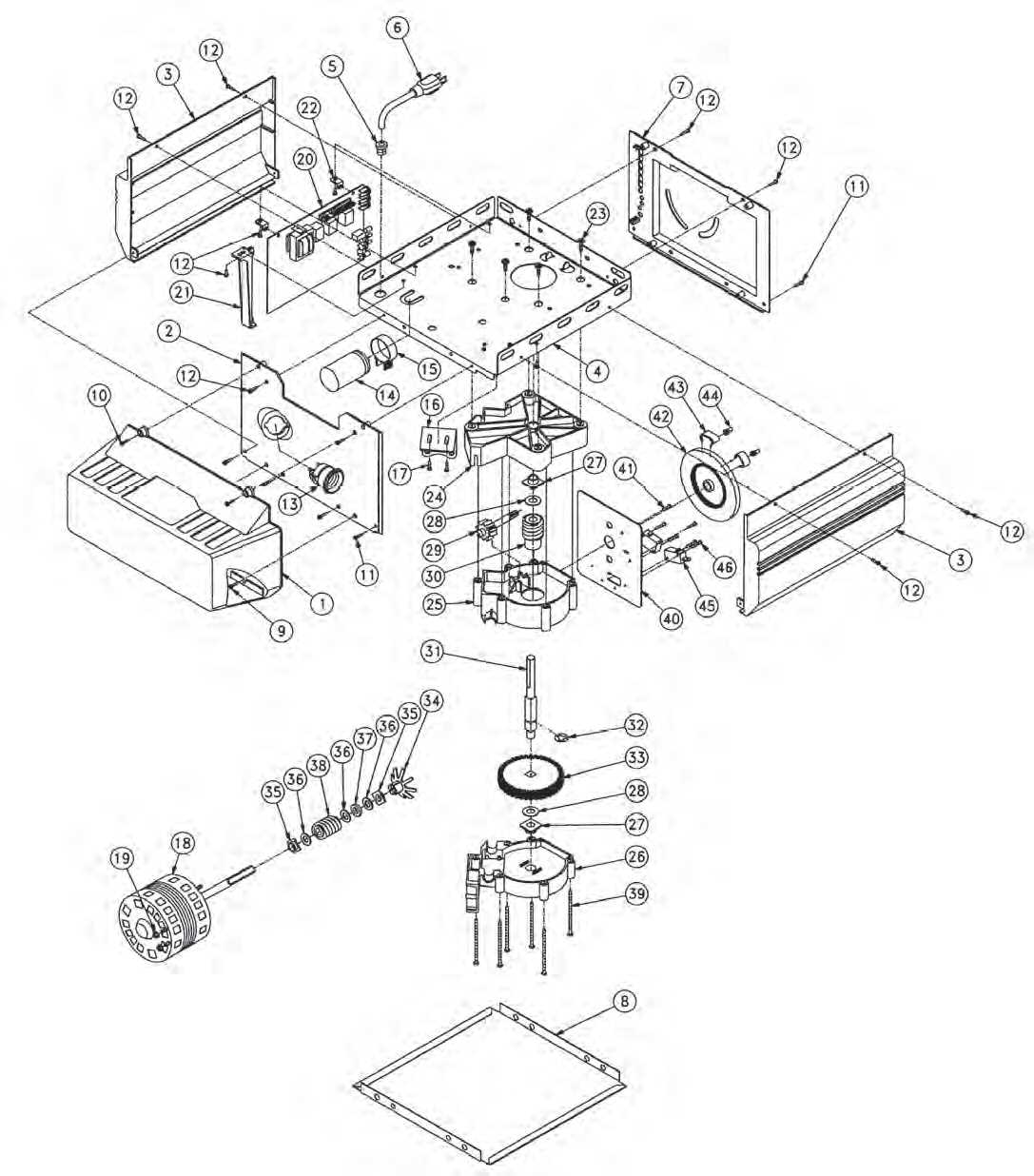 commercial overhead door parts diagram