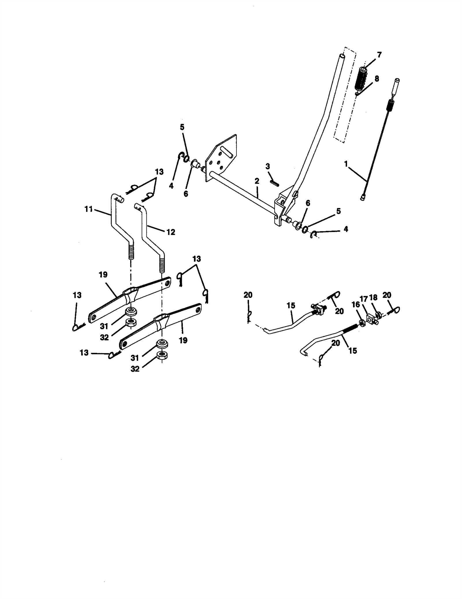 craftsman 42 mower deck parts diagram