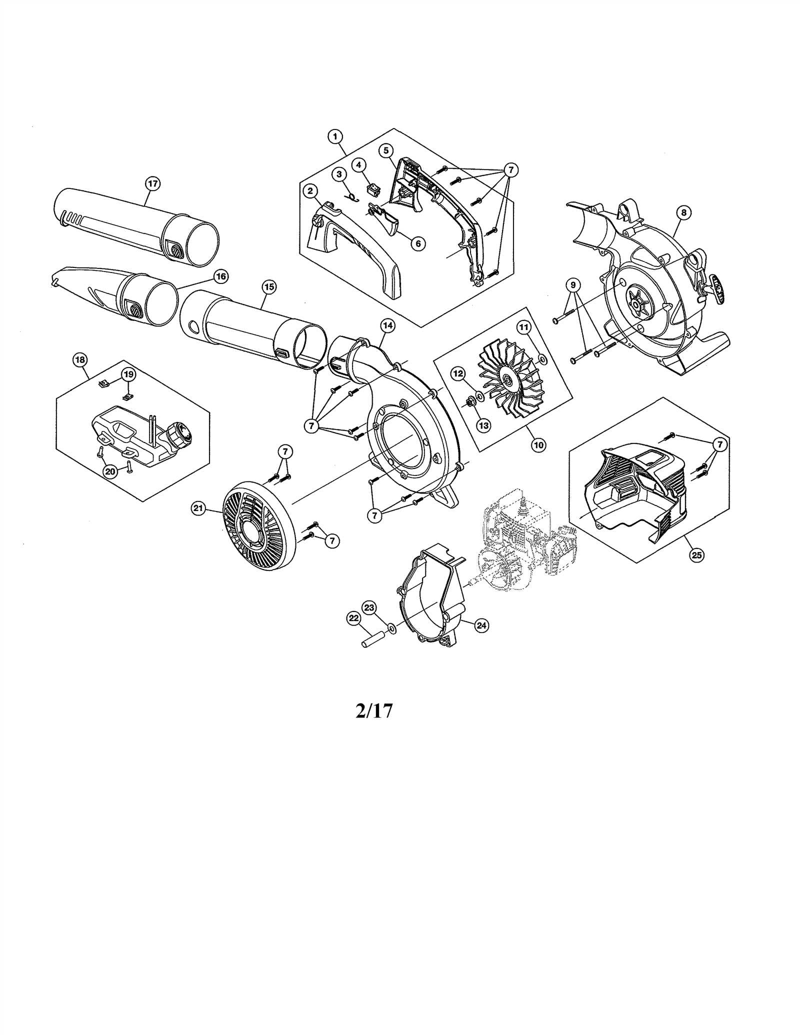 craftsman blower parts diagram