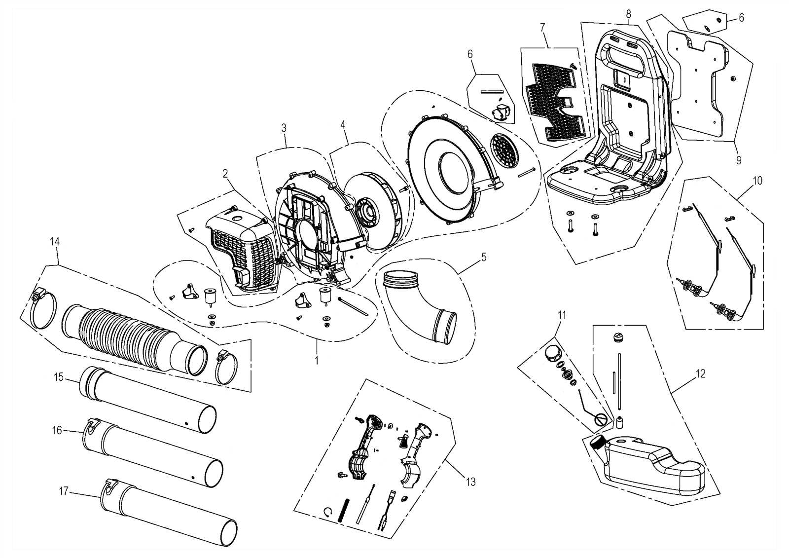 craftsman blower parts diagram