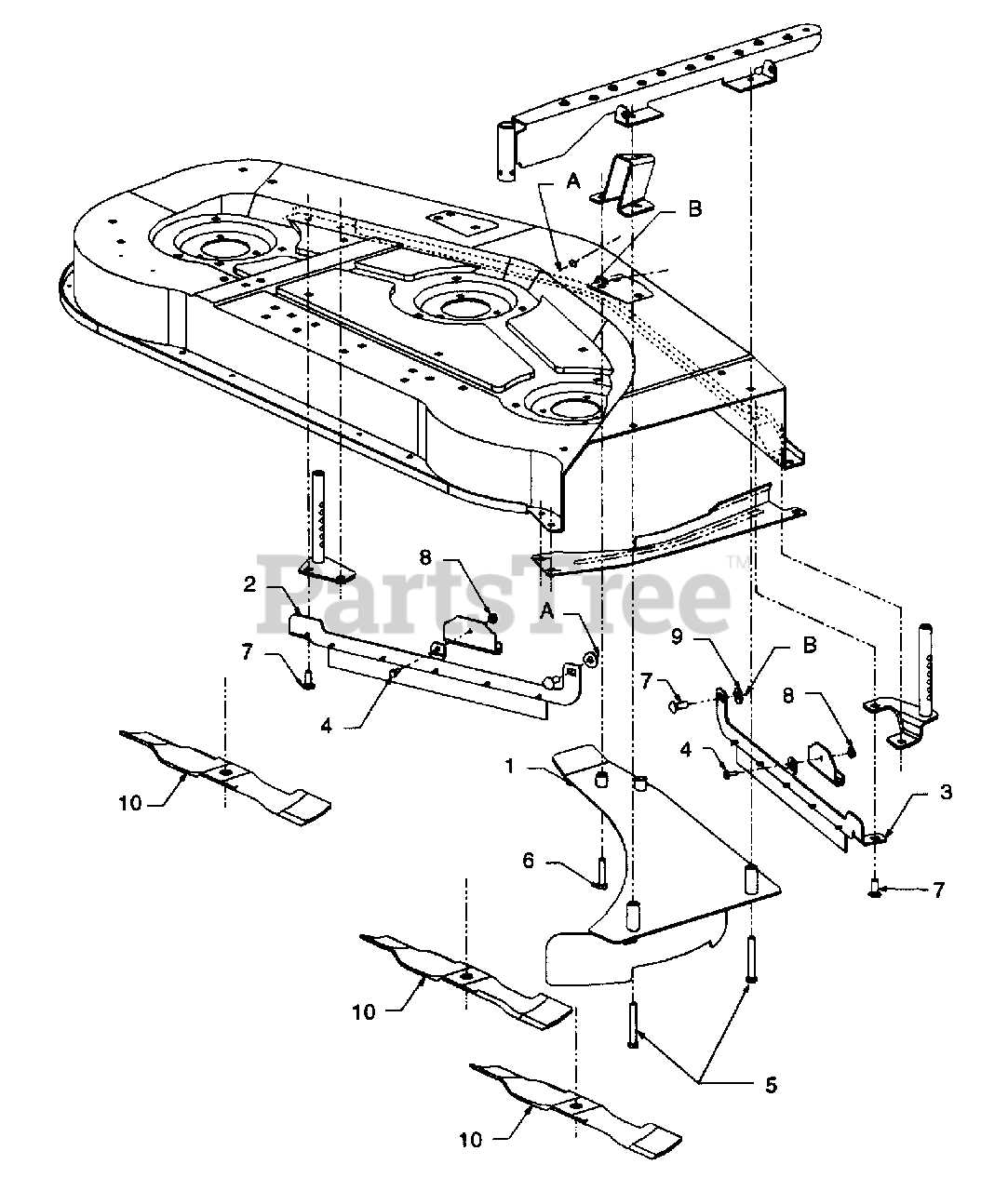 craftsman gt 5000 parts diagram