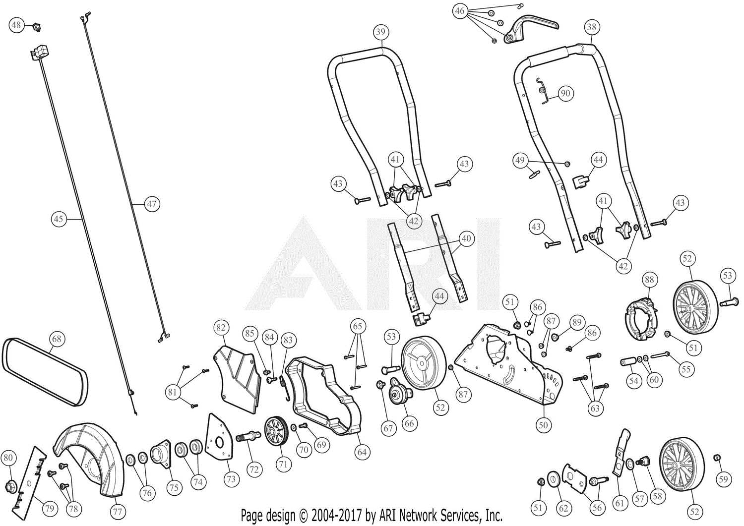 craftsman m250 parts diagram